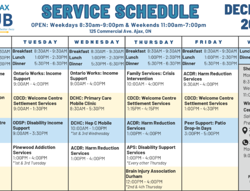 Ajax Hub Program Schedule December